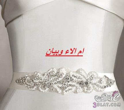 رد: احزمة لفساتين العروس,احذث الاحزمة لفساتين العرايس 2024 من اسبوع برشلونة للمو