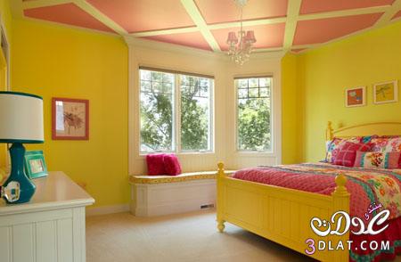 غرف نوم مميزه غرف نوم باللون الاصفر غرف نوم مميزه باللون الاصفر