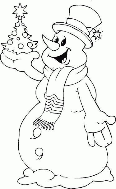 رسومات اطفال جميله رسومات رجل الثلج للتلوين رسومات اطفال للتلوين
