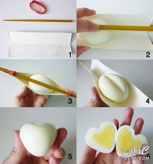 كيفية جعل البيض على شكل قلب How To Make a Heart Shaped Egg