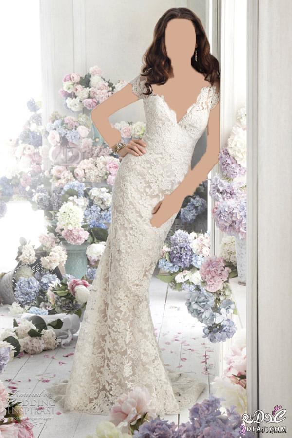 اجمل فستان لارق وردة فساتين زفاف تحفة لاجمل عروسة