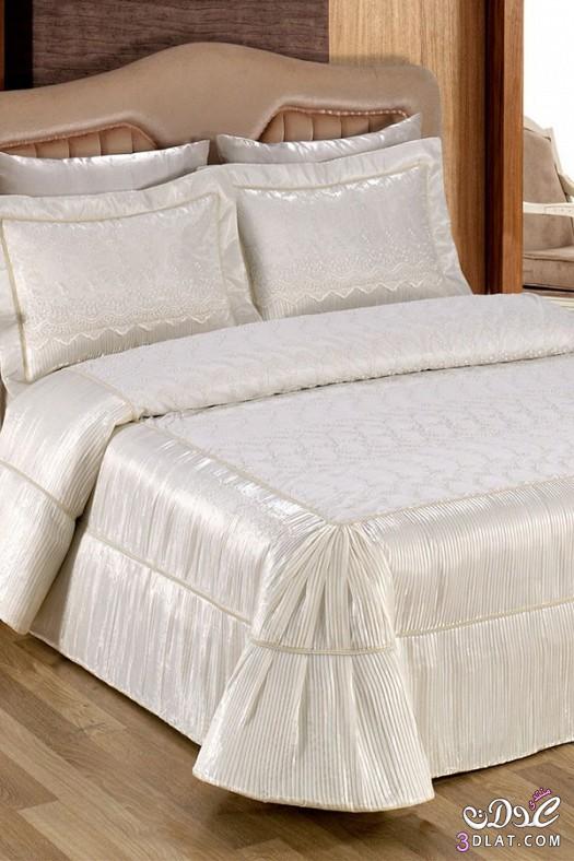 مفارش سرير للعرايس  مفارش سرير روعة تشكيلة مفارش سرير جميلة