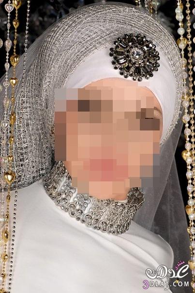 لفات طرح للعروسه المحجبه طرحة للعراسي المحجبات 2024