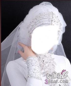 لفات طرح للعروسه المحجبه طرحة للعراسي المحجبات 2024
