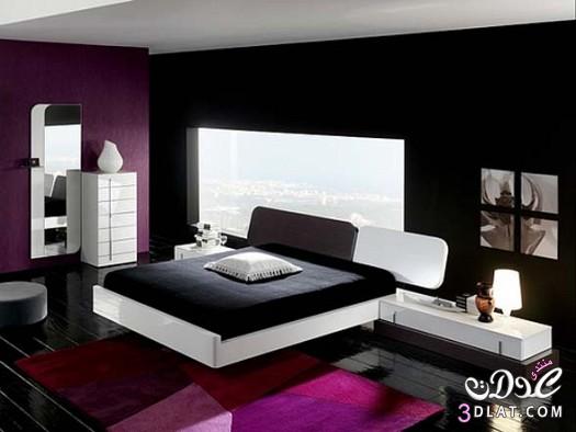 غرف نوم رائعة باللون الاسود 2024 اجمل ديكورات غرف نوم باللون الاسود 2024