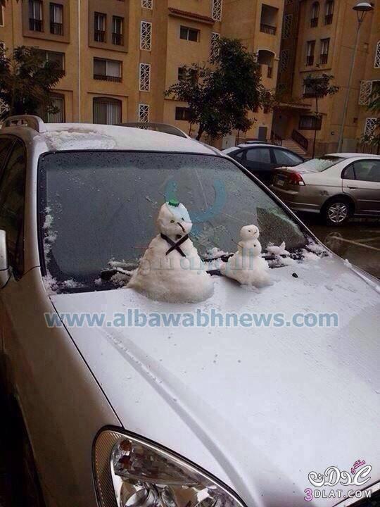 صور الثلج يكسو مدن مصر الثلوج تكسو مدناً ومناطق مصرية للمرة الأولى منذ عقود