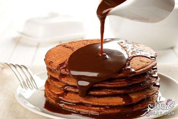 طريقة عمل بان كيك الشوكولاتة Chocolate pancake