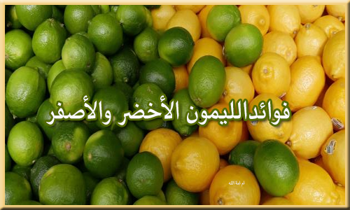 فوائدالليمون الأخضر والأصفر