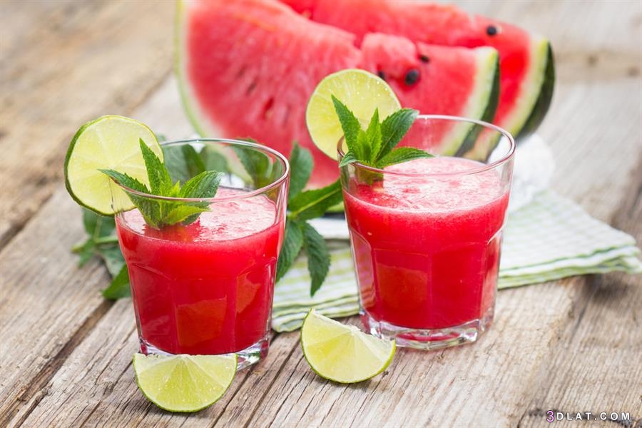 عصير البطيخ وطريقة تحضيره ، فوائد البطيخ وطريقة تحضير عصير البطيخ