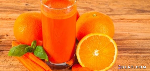 طريقة صنع عصير البرتقال ،عصير البرتقال والجزر وبذور الشيا،عصير البرتقال وا