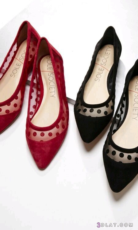 أحذية نسائية فلات للبنات والسيدات 2024، احدث موديلات الاحذيه الفلات للنساء