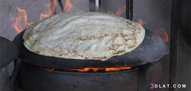 طريقة عمل خبز الصاج الخفيف بدون خميرة،مكونات خبز الصاج الخفيف بدون خميرة،طر