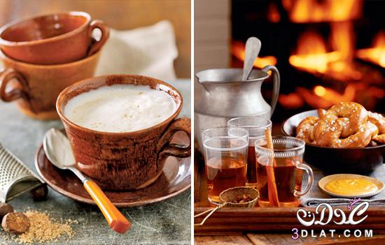مشروبات الشتاء الساخنة 2024 , صور مشروبات ساخنة للشتاء البارد , وصفات متنوعة من مشروب