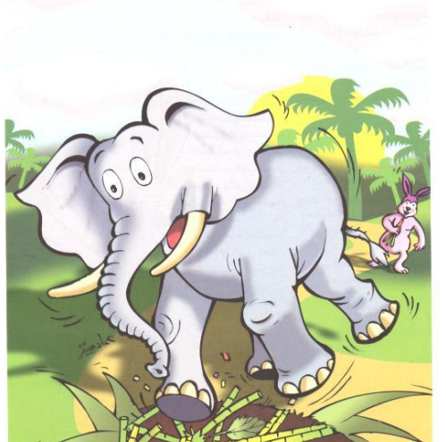 قصه الفيل والارنب الصغير , قصص قصيره مفيدة للأطفال , قصه الفيل والارنب