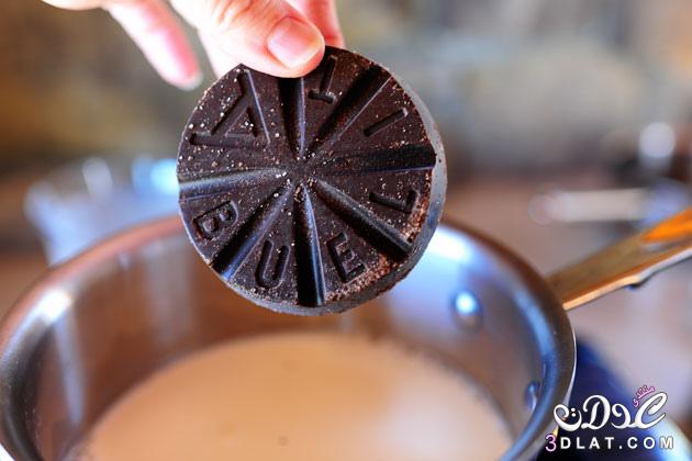 شوكولاته ساخنة بالقرفة بالصور,طريقة عمل شوكولاته ساخنة بالقرفة,وصفه مصورة لشوكولاته س