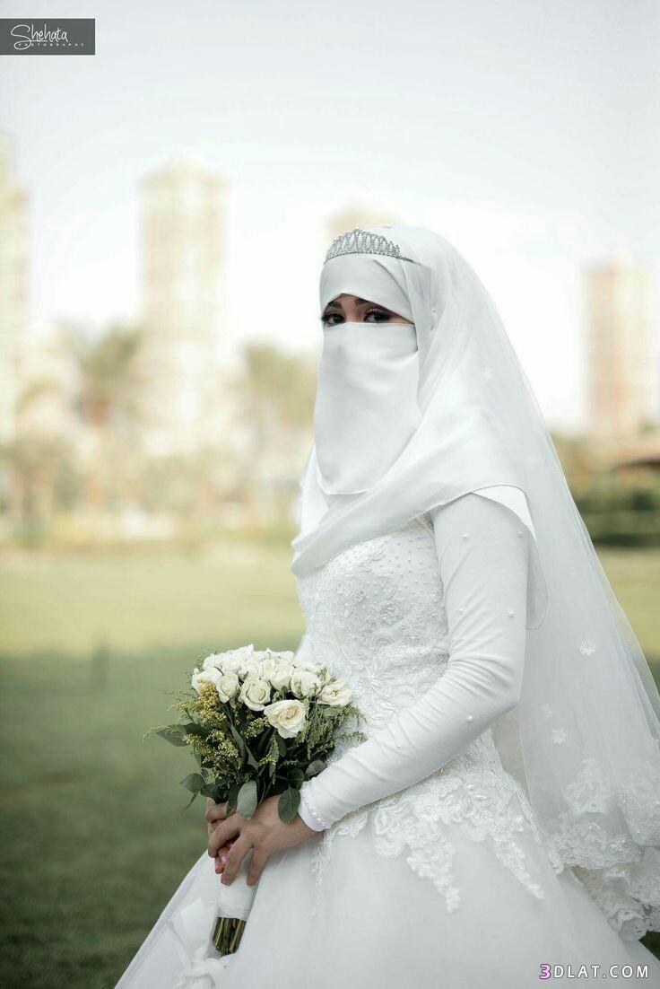 فساتين زفاف للمنتقبات اخر جمال اجدد لفات حجاب زفاف للمنتقبات اروع