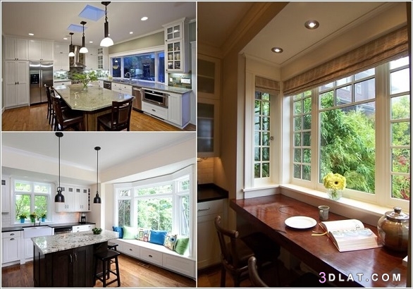 بالصور  أفكار مختلفة لتصميم مبتكر لنوافذ المطبخ