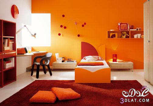 اثاث منوع باللون البرتقالى, ديكورات منزلك بالبرتقالى, اضيفى اللون البرتقالى لعال
