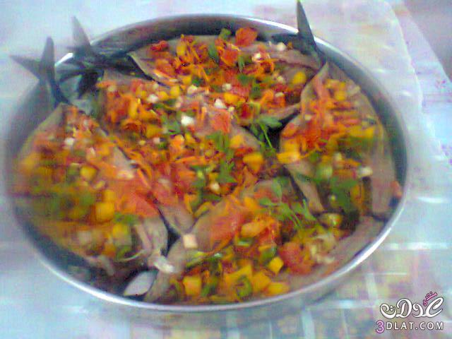 سمك سنجارى من مطبخى,طريقة عمل السمك السنجاري في الفرن بالخضار