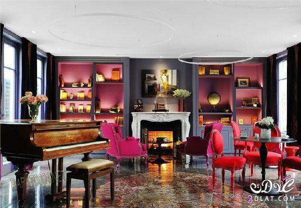 غرف المعيشة الملونة 2024 Colorful Living Room  بالصور ديكورات  غرف ملونة وعصرية