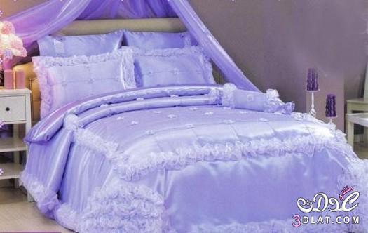 مفارش سرير للعرائس , مفارش سرير انيقة وشيك