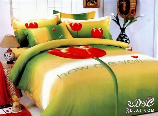 مفارش سرير ملونة , نفارش ملونة ومميزة للسرير