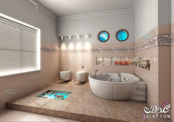ديكورات حمامات حديثة وفاخرة Modern Bathroom Designs