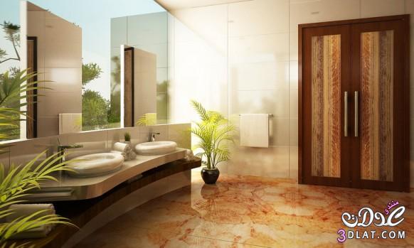 رد: ديكورات حمامات حديثة وفاخرة Modern Bathroom Designs