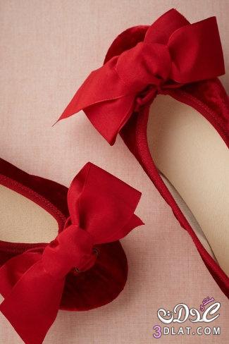 احذية بالون الحمر , احذية جميلة احذية باللون الاحمر 2024