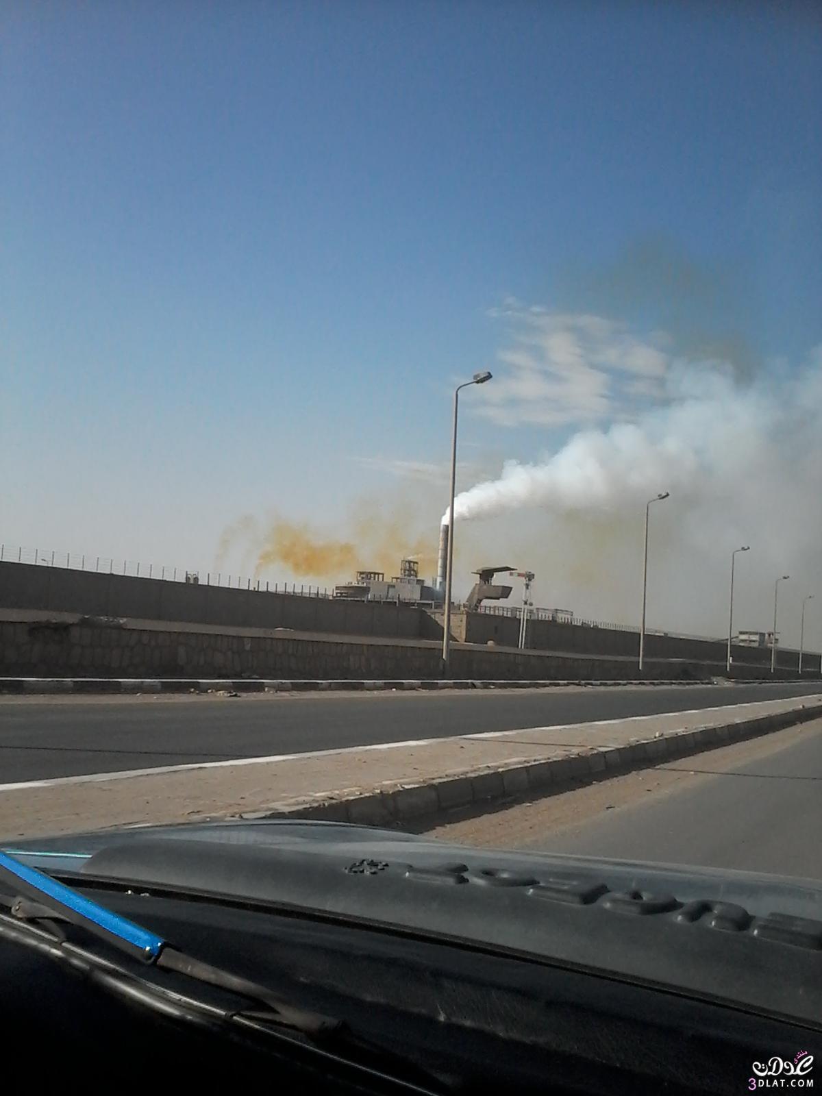 دخان,صور دخان المصانع,صور للدخان المتصاعد من مصنع كيما بعدستي