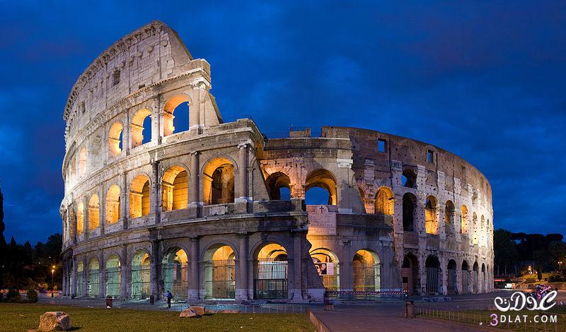 مبني  كولوسيوم في  روما.... عاصمة إيطاليا