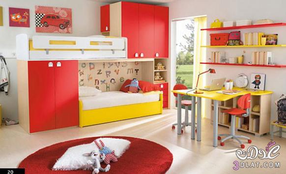 غرف نوم اطفال 2024 اجمل غرف نوم اطفال بألوان مميزة وراقية 2024