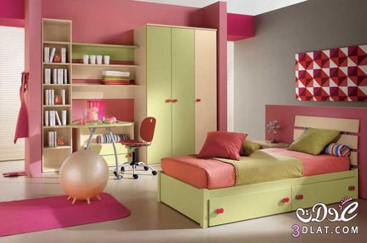 غرف نوم اطفال بالوان جريئة وجميلة2024