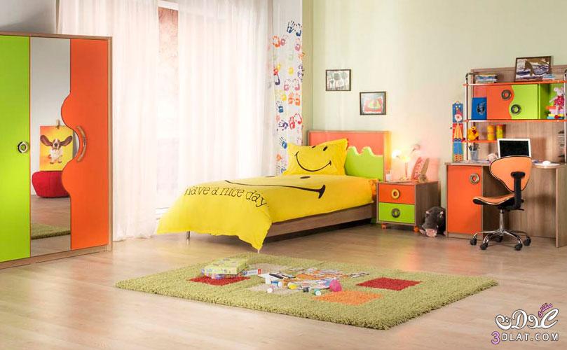 غرف نوم اطفال بالوان مبهجه