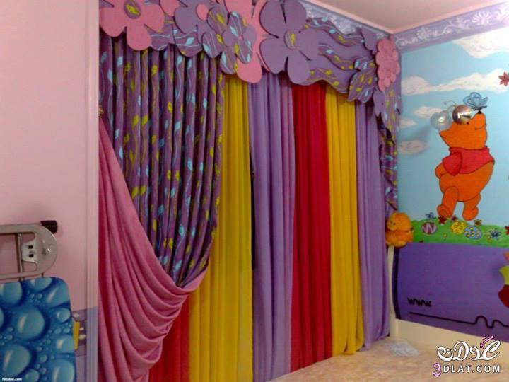 ستائر جديده لغرف الاطفال موديلات ستائر تجنن لغرفة طفلك