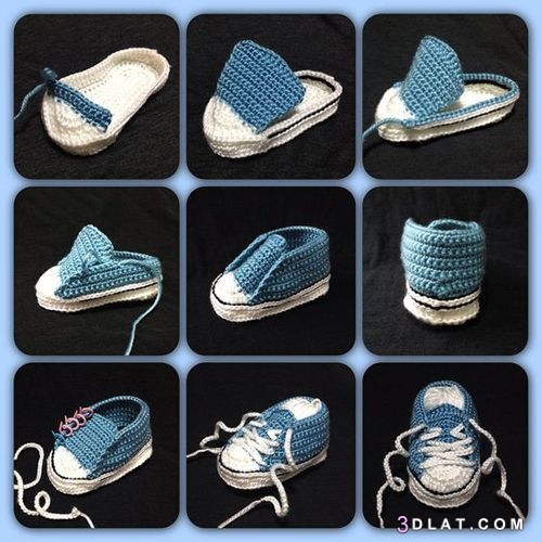 طريقة عمل أحذية للأطفال كروشيه بسهولة كبيرة تعرفي على طريقة عمل حذاء لطفلك