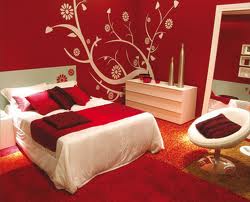 ديكور احمر لغرف النوم .غرف نوم باللون الاحمر 2024 ,غرف نوم خياليه 2024