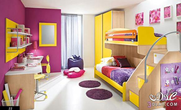 احدث ديكورات غرف نوم الأطفال اولاد وبنات 2024 تشكيلة متنوعة من غرف الاطفال