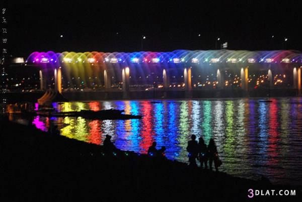 جسر النافورة فى كوريا الجنوبية