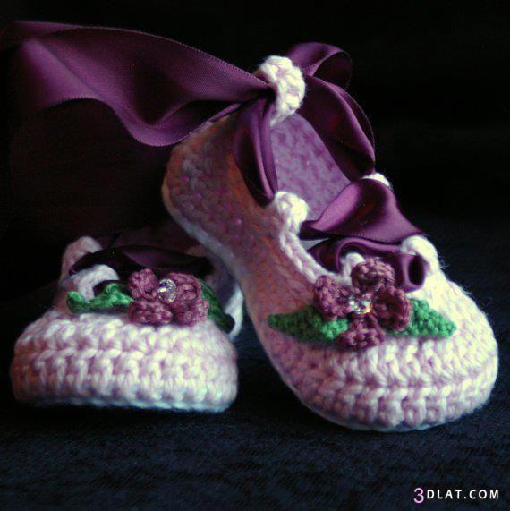 احذية كروشيه للاطفال احذية جمية من الكروشية احذية للااطفال احذية كروشية للاطفال