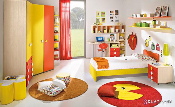 غرف نوم اطفال 2024 , غرف نوم اطفال بالوان مميزة 2024 , غرف رائعة للاطفال