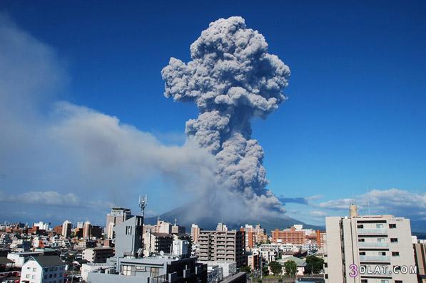 بركان ساكوراجيما في اليابان