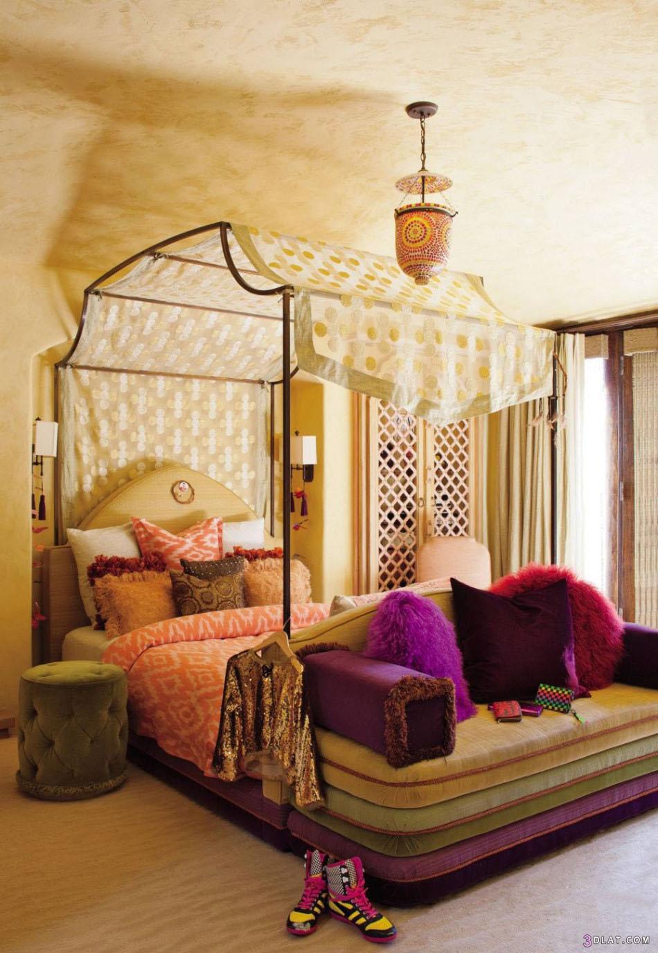 رد: تصاميم جميله لسرير المظله غرف نوم بسرير المظله او القبه بالصور