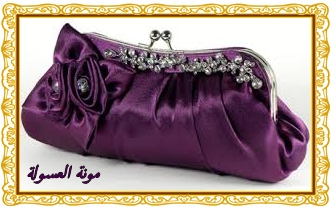 حقائب للعروس باللون البنفسجي , حقائب جميلة باللون البنفسجي 2024
