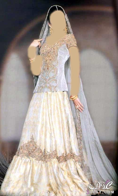 فستان حنتك على الطراز الباكستاني Pakistani bridal dress - فساتين حنة باكستاني