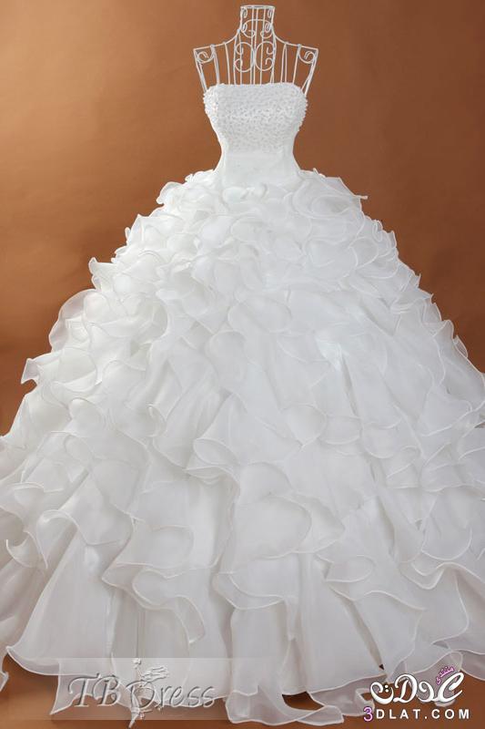 فساتين زفاف جديدة 2024 صور غير مطموسة لفساتين فرح عالمية موديلات مميزة  للعرايس
