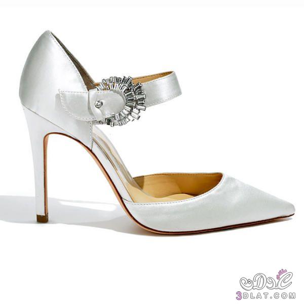 احذية للعروس موضة 2024 احذية رسمية خالية من التطريز شوزات كلاسيكية للزفاف 2024