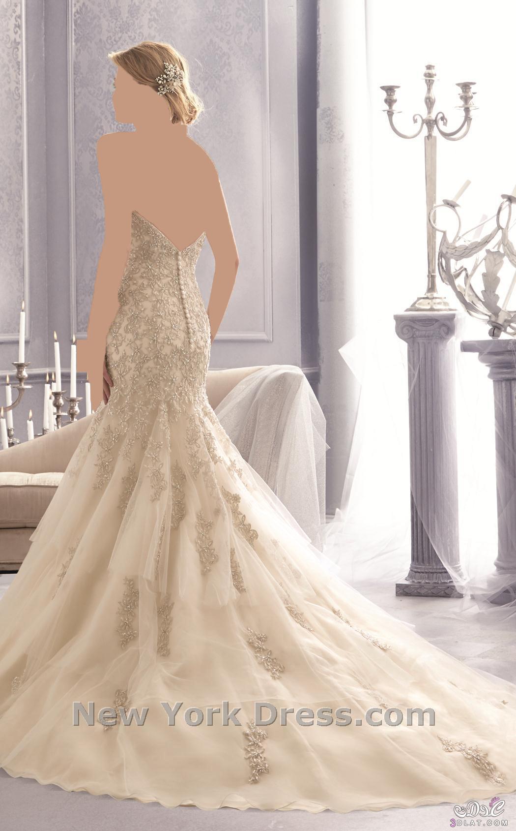 اقوي فساتين زفاف  اوف  وايت لعروس العيد 2024-2024