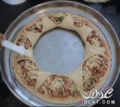 طريقة عمل البيتزا بالصور والشرح خطوة خطوة حصرى 2024  بيتزا دوار الشمس  pizza