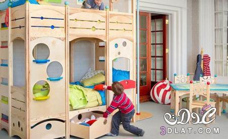 ديكورات غرف نوم أطفال بنات وولاد 2024 احدث تصميمات غرف اطفال شيك جدا بألوان زاهية